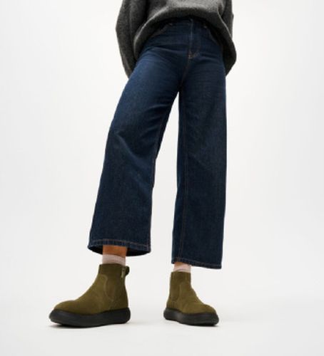 E35-B77 Bottines en Cuir Iq-Comff avec fermeture éclair olive (37), Plat, Casuel - FitFlop - Modalova
