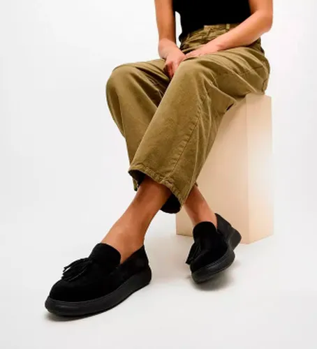 JHS-090 Mocassins en Daim Iq-Comff (36), Plat, Cuir, Aucun, Casuel - FitFlop - Modalova