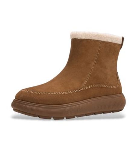 ABS-E48 Bottines en Cuir Iq-Comff marron (37), Plat, Fermeture éclair, De plein air - FitFlop - Modalova