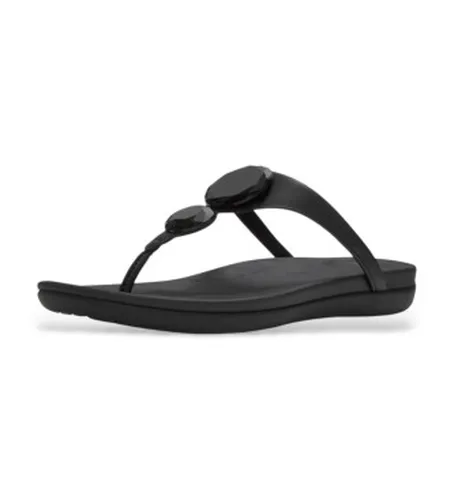 A5W-001 Sandales Solay Glossy-Disc Toe (39), Cuir, Plat, Aucun, Casuel - FitFlop - Modalova