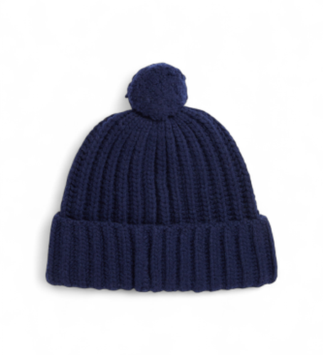 Bonnet en côtes avec Polo Bear et pompon (OSFA), Casuel, Laine - Polo Ralph Lauren - Modalova