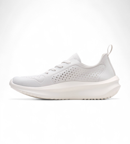 Baskets Solevana blanc (41), 1 à 3 cm, Lacets, Casuel - Clarks - Modalova