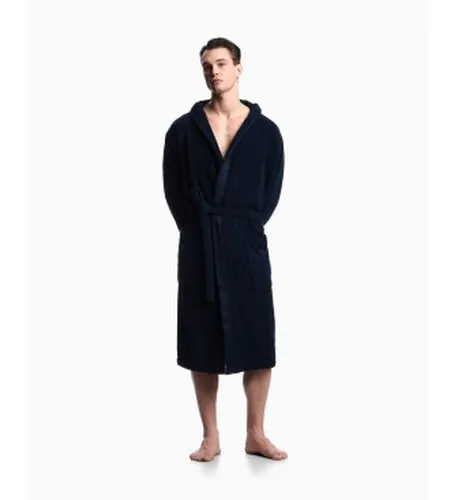 EM002255_AF14986 Peignoir en éponge avec logo sur fond (M), Homewear, Coton - Emporio Armani - Modalova