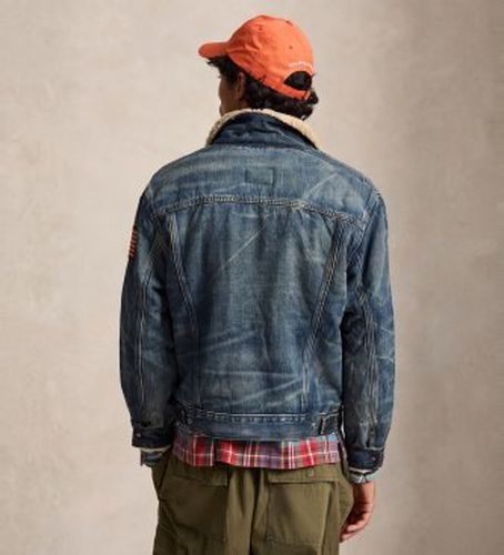 B24520001 Veste trucker en denim avec doublure bleue (S), Casuel, Coton - Polo Ralph Lauren - Modalova