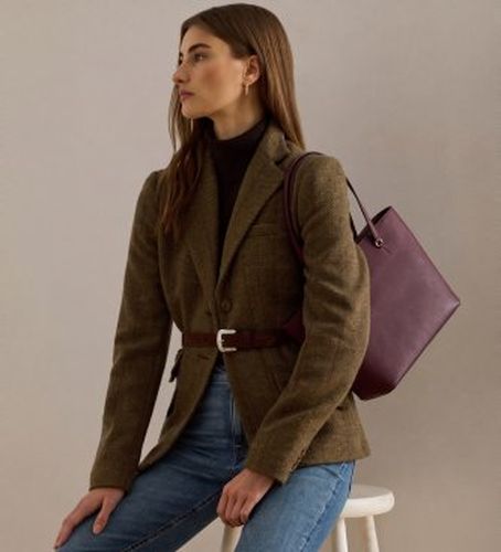 Sac tote Karly moyen en cuir grainé (OSFA), Casuel - Lauren Ralph Lauren - Modalova
