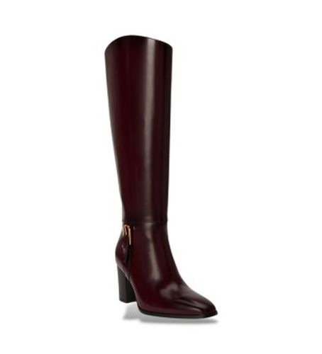 P12879003 Bottes en cuir Raelynn (38), 5 à 8 cm, Aucun, Casuel, Grenat - Lauren Ralph Lauren - Modalova
