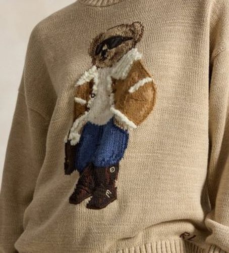 B23917001 Pull avec Polo Bear hivernal (L), Casuel, Coton - Polo Ralph Lauren - Modalova