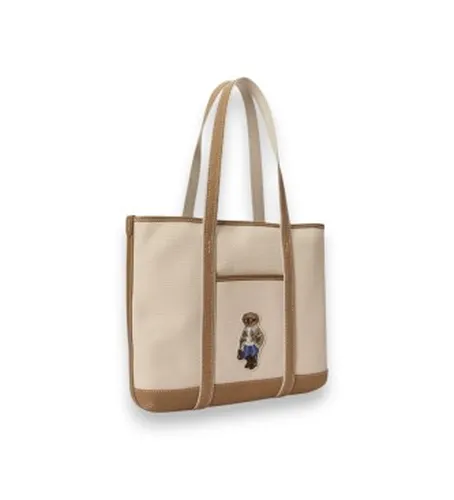 P18487001 Petit sac cabas tote avec Polo Bear (OSFA), Casuel, Coton - Polo Ralph Lauren - Modalova