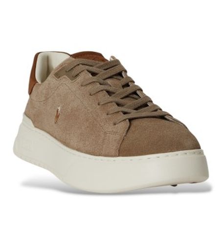 P15729002 Baskets RLite Court en daim marron (40), , Plat, Cuir, Lacets, Casuel - Polo Ralph Lauren - Modalova