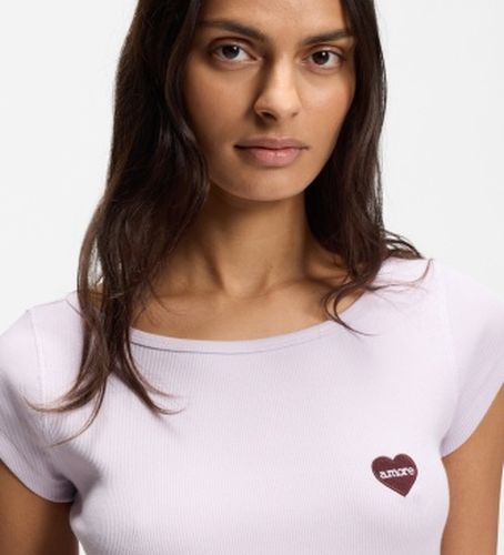 Chemise Etine Lilas (XS), Casuel, , Coton, Manche courte - Boss - Modalova