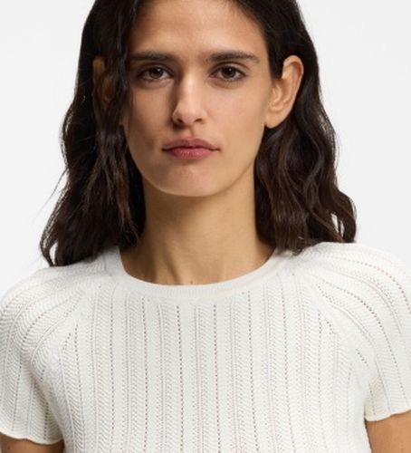 T-shirt en maille Fice cassé (XS), Casuel, Coton, Manche courte - Boss - Modalova