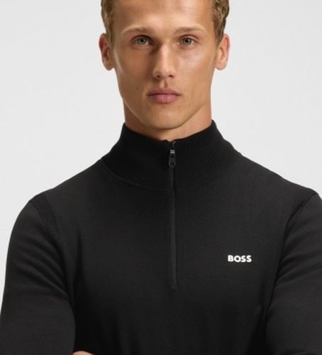 Pull col montant demi-zip (S), Casuel, Coton - Boss - Modalova