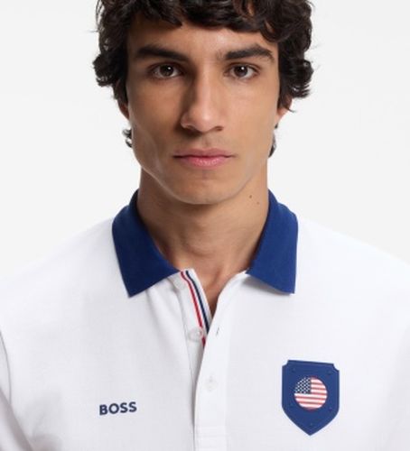 Polo Paddy blanc cassé (XS), Casuel, Polyester, Manche courte - Boss - Modalova