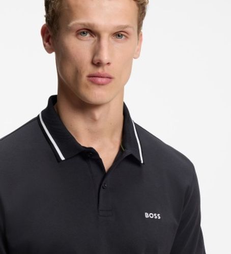 Polo à liseré marine (S), , Casuel, Coton, Classique, Manche courte - Boss - Modalova