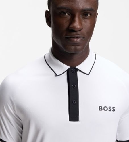 Polo Serve blanc (S), Casuel, Polyester, Manche courte - Boss - Modalova