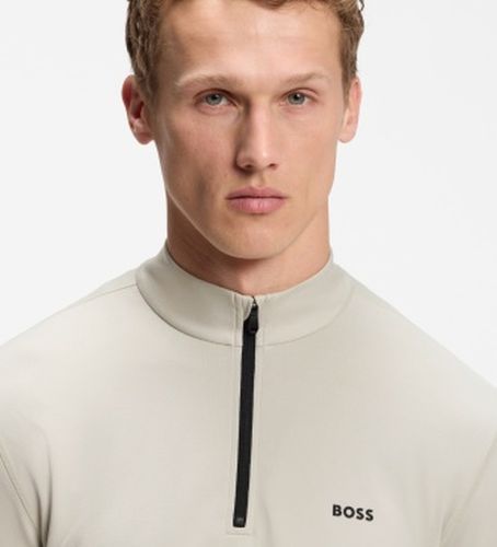 Sweat-shirt à demi-fermeture éclair Active clair (S), Casuel, Sport, Polyester - Boss - Modalova