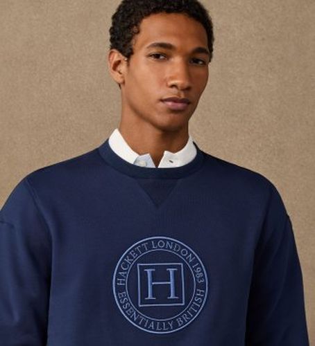 HM5800112 Sweat H Crew (S), Casuel, Coton - Hackett London - Modalova