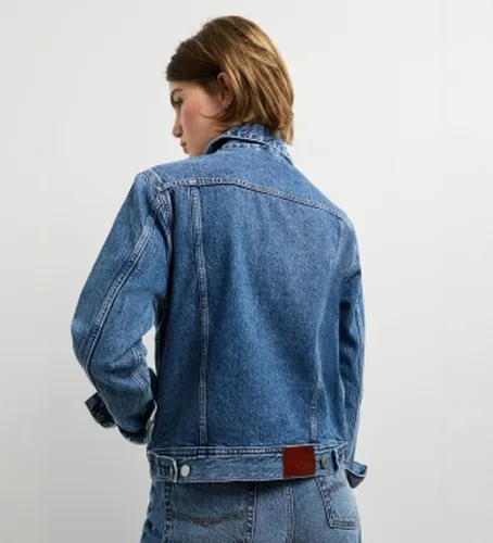PL40244774S5 Blouson Crescent Trucker (L), Casuel, Coton, Denim - Pepe Jeans - Modalova