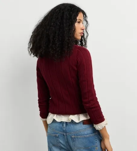 PL7000208 Pull Anna Perkins (L), Casuel, Grenat, Coton - Pepe Jeans - Modalova