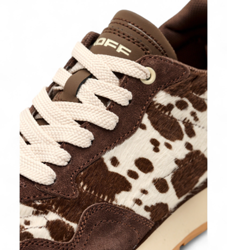 City Print - Baskets en cuir marron (38), Plat, Lacets, Casuel - HOFF - Modalova