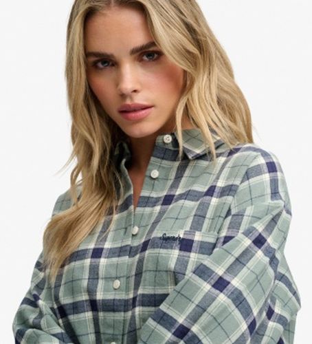 W4010547A Chemise Check Flannel Relaxed (S), Casuel, Coton, Manche longue - Superdry - Modalova