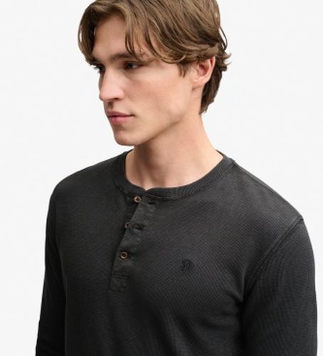 M6010975A Maillot Henley gaufré (S), Casuel, Coton, Manche longue - Superdry - Modalova
