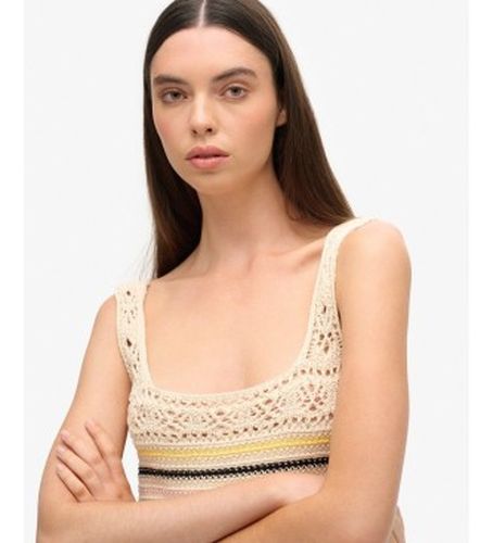W6011982A Débardeur Crop Crochet beige (S), Casuel, Coton, Sans manches / bretelles - Superdry - Modalova