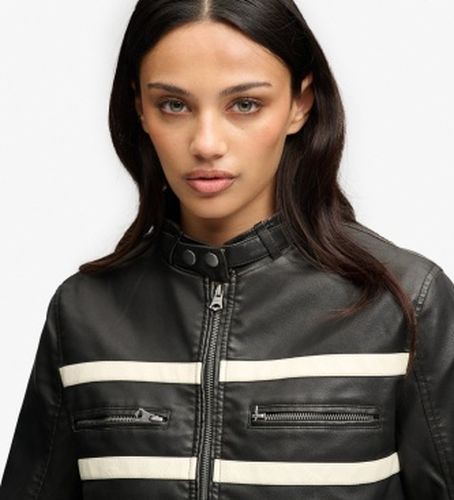 W5012233A Veste effet cuir Moto (XS), Casuel, Polyester - Superdry - Modalova
