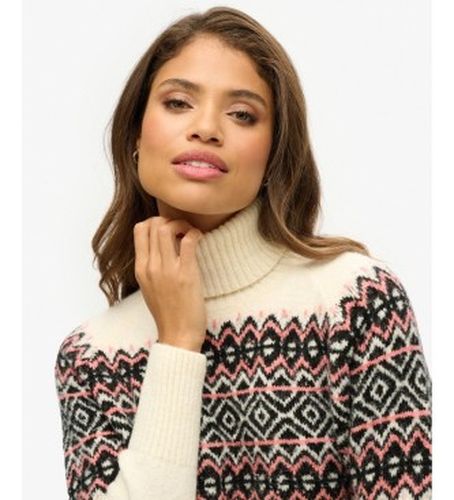 W6110618A Pull col roulé à motif Fairisle (M), Casuel, Laine - Superdry - Modalova