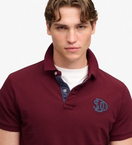 M1110465A Polo Piqué Monogram (M), Casuel, Coton, Manche courte - Superdry - Modalova