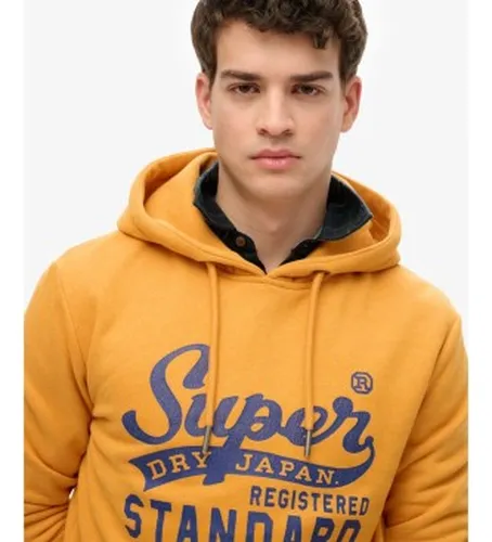M2014361A Sweat à capuche Standard Script jaune (XL), Casuel, Coton - Superdry - Modalova