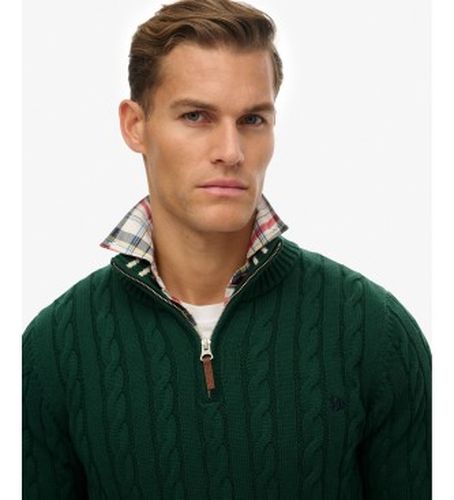 M6110731A Pull avec demi-fermeture éclair Preppy Cable Half (M), Casuel, Coton - Superdry - Modalova
