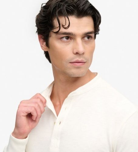 M6010965A T-shirt Woven Placket cassé (XL), Casuel, Coton, Manche longue - Superdry - Modalova