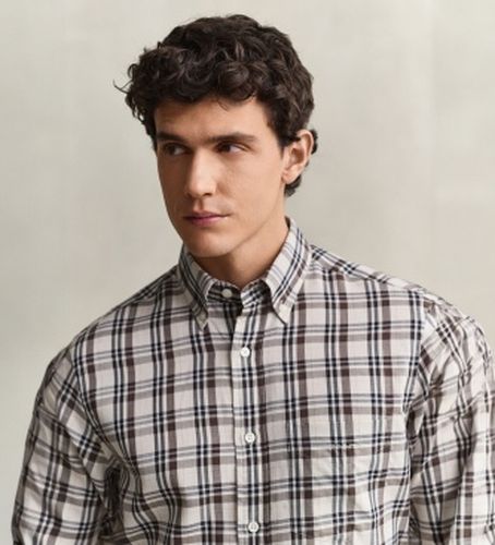 Chemise à carreaux (S), Casuel, Classique, Manche longue, Lyocell - Gant - Modalova