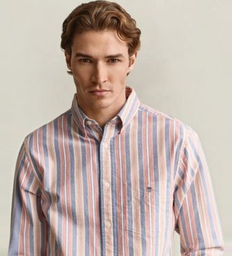Chemise Oxford classique à rayures (S), Casuel, Manche longue, Coton Recyclé - Gant - Modalova