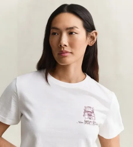 T-shirt graphique (XS), Casuel, Coton, Manche courte - Gant - Modalova
