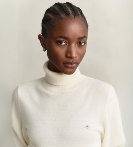 Pull col cheminée (XS), Casuel, Laine, Classique, Manche longue - Gant - Modalova