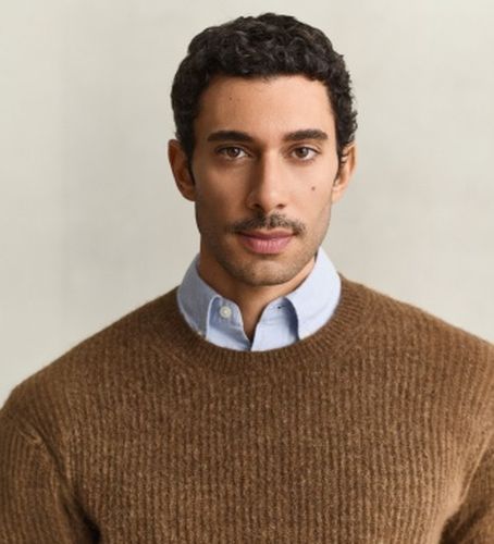 Pull col rond mélange laine d'alpaga (S), Casuel, Classique, Manche longue - Gant - Modalova