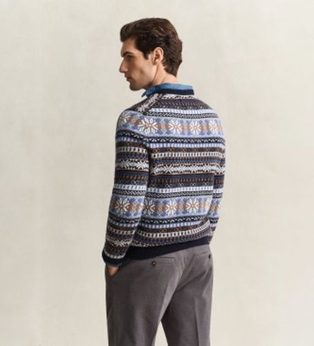Pull Fair Isle (S), Casuel, Laine, Classique, Marine - Gant - Modalova
