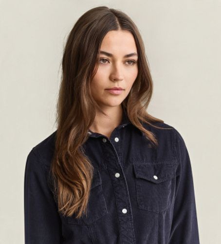 Robe chemisier en velours côtelé (34), Casuel, Coton, Manche longue - Gant - Modalova