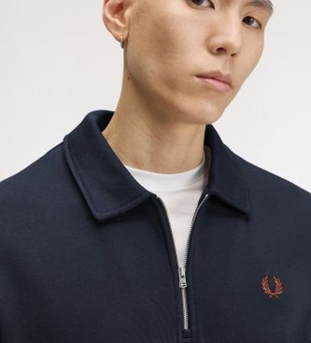 M2426 Sweat à col et demi-zip (S), Casuel, Coton - Fred Perry - Modalova