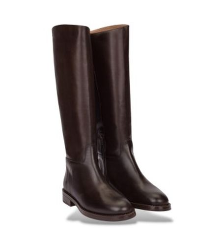 C-7703 Bottes en Cuir Flash (37), Plat, Fermeture éclair, Casuel - Wonders - Modalova