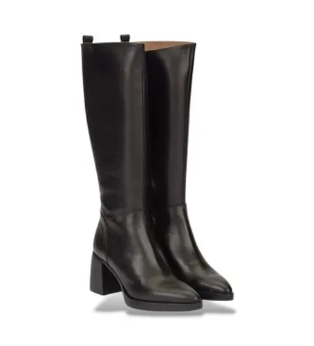 L-1602 Bottes L-1602 en cuir (36), 5 à 8 cm, Fermeture éclair, Classique - Wonders - Modalova
