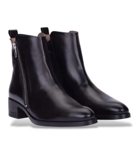 D-1810 Bottines en cuir Bonjour 10 (36), 3 à 5 cm, Fermeture éclair, Casuel - Wonders - Modalova