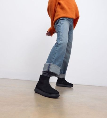 E35-090 iQ-COMFF BOTTINES EN DAIM AVEC ZIP (36), , Plat, Cuir, Fermeture éclair, Casuel - FitFlop - Modalova