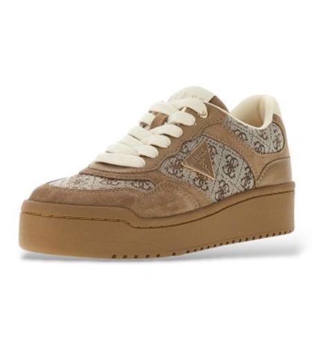 FLTM16FAL12 Baskets Miram (38), Plat, Lacets, Casuel, Polyester - Guess - Modalova