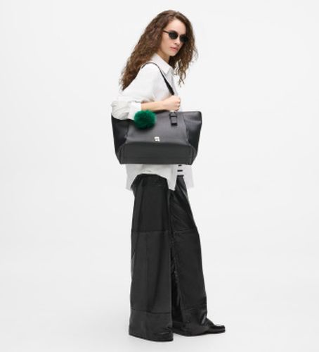 B4W30081 Grand sac tote grainé avec pendentif Ikon (OSFA), Casuel, Polyester - Karl Lagerfeld - Modalova
