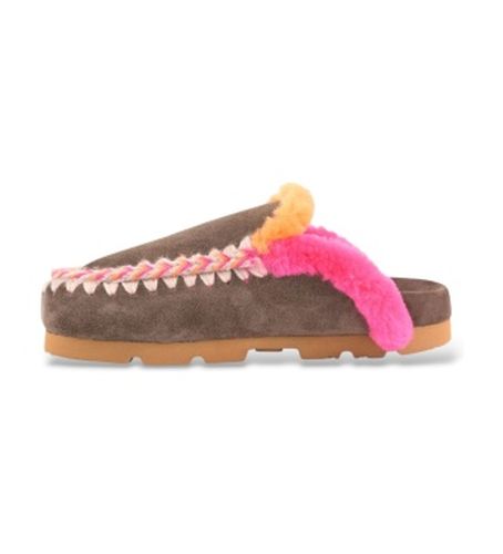MU.FW431005A Mules en cuir croûté Winter Bio Overstitching (36), Plat, Aucun, Casuel - Mou - Modalova