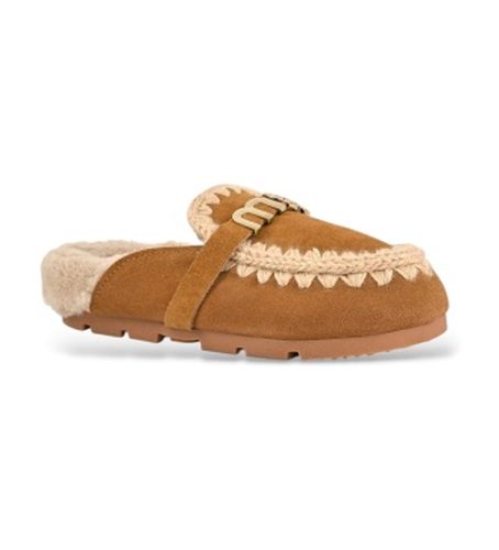 MU.FW431000A Mules en cuir croûté Winter Bio Slide Logo (36), Plat, Aucun, Casuel - Mou - Modalova
