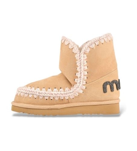 MU.FW101050A Bottines en cuir Eskimo 18 Glitter Logo (36), Plat, Aucun, Casuel - Mou - Modalova